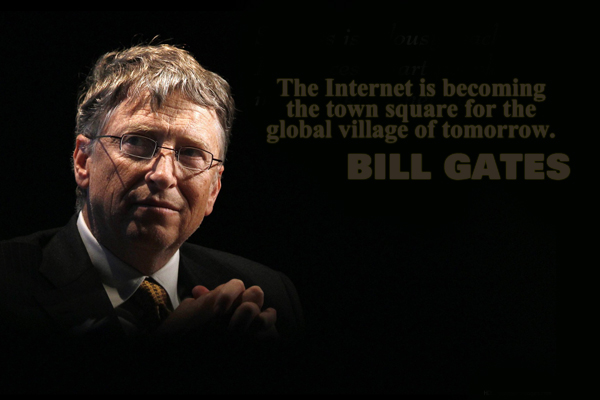 The internet is becoming the town square for the global village of tomorrow.