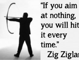 “If You Aim At Nothing, You Will Hit It Every time”